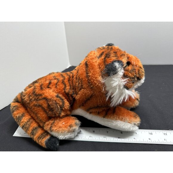 Classic Realistic Bangel Plush Stuffed Tiger Molded Head Carnival Design 9 Inche - Picture 7 of 7